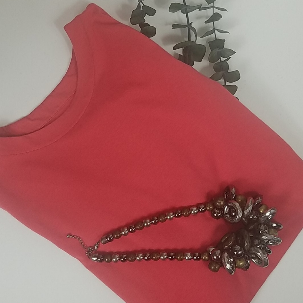 J. Jill, Coral, round neck, long sleeves, Sz S petit - Picture 7 of 7